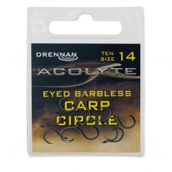 Carlige Drennan - Acolyte Carp Circle Barbless Nr. 14 Carlige Drennan - Acolyte Carp Circle Barbless Nr. 14